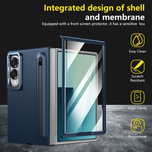 Funda de Teléfono Esmerilada de Moda para Samsung Z Fold 8 Ultra 7 6 5 4 3 con Soporte de Lente Oculto, Protector de Pantalla Frontal, Cubierta Antigolpes - Product Image 2