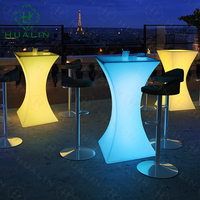 HUALIN Style moderne Villa Table de bar Club Table de cocktail Table de bar lumineuse avec LED