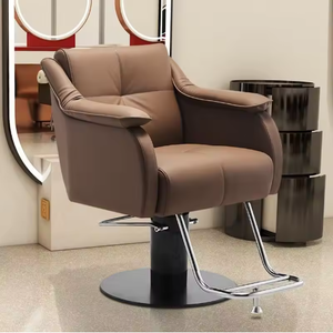 Chaise de barbier en vente chaude, chaise de barbier portable en cuir, équipement de coiffure et de salon, style lourd, mobilier de salon de beauté - Product Image 3