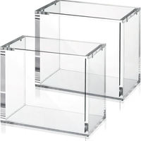 Boîtier de rangement magnétique en acrylique haute clarté, résistant à la poussière, support de présentation pour collection ETB