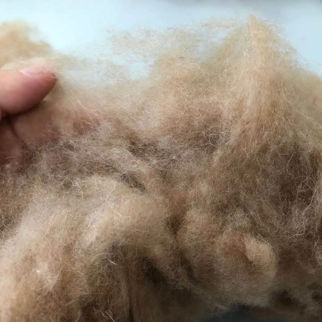 La mejor calidad supersoft pelo de camello pelo, lana de camello con precio de fábrica