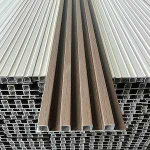 Revêtement mural en PVC WPC à design moderne, panneau mural cannelé, revêtement mural économique, décoration intérieure, imperméable pour maison, hôtel, salon - Product Image 2