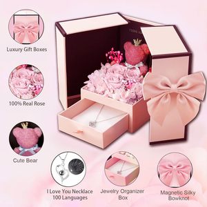 Caja Cuadrada de Rosas Eternas Preservadas para el Día de San Valentín, Día de la Madre y Graduación 2026, Regalo para Ti, Caja de Rosas - Product Image 6