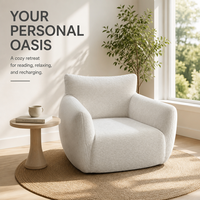 Canapé simple moderne compressé en tissu respirant, fauteuil paresseux pour salon et chambre à coucher