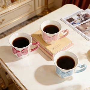 Ensemble de tasses en céramique faites à la main de la série haut de gamme pour la maison, idéal comme cadeau pour les meilleurs amis, pour le thé de l'après-midi, design créatif de niche, <span class=keywords><strong>tasse</strong></span> à café - Product Image 2