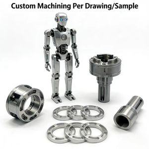 Pièces de rechange pour robot humanoïde en aluminium usiné CNC : Arbre de joint, Brides de connexion OEM, Joint creux, Manchon de transmission - Product Image 1