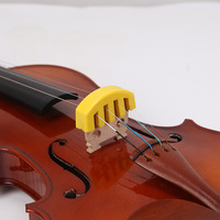 Violin Mute Rubber Material Silencer 3/4 4/4 Violin Silent Practice Parts Colorful Rubber Fiddle Stringed Instrument Fittings
