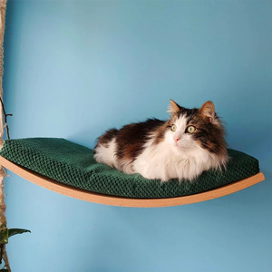 Muebles de madera cómodos, estante para gatos montado en la pared, estantes de pared para gatos y perchas para dormir - Product Image 6