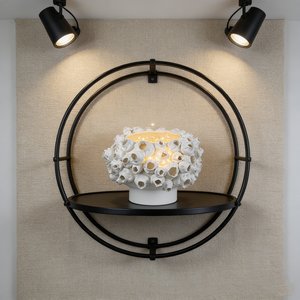 Vaso in Ceramica <span class=keywords><strong>Moderno</strong></span> <span class=keywords><strong>Bianco</strong></span> con Texture Simile al Corallo, Forma Organica Scultorea, Portafiori Testurizzato, Vasi in Ceramica 3D per Boccioli - Product Image 2