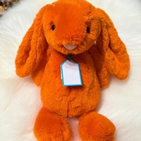 Peluche Lapin Orange Bashful JC du Royaume-Uni, Édition Limitée 25e Anniversaire, Animal en Peluche Doux, Poupée de Confort pour Bébé, Cadeau