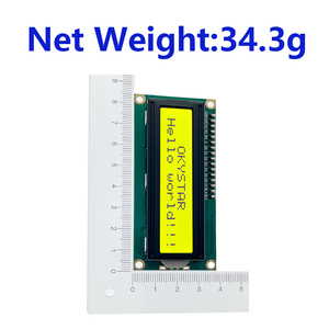 Module LCD 1602 avec adaptateur Ilc I2c I2C Jaune Vert Panneaux d'affichage LCD LCD 16x2 - Product Image 2