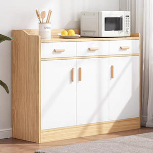 ตู้เก็บของแบบแบนทันสมัยพร้อมช่องเก็บของ 5 ช่อง ทำจากไม้เทียม สำหรับห้องนั่งเล่น ตู้ลิ้นชักสำหรับบ้านและห้องนอน - Product Image 3