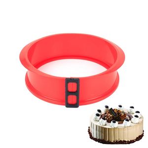 Meilleures ventes en ligne 2023 : Moule à gâteau en silicone amovible pratique, fond rond, pour mousse, ensembles de moules de cuisson - Product Image 1