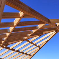 Viga de techo de bambú, material de la estructura de la casa