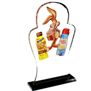 Trofeos de acrílico personalizados con gráficos impresos en UV para agricultura y educación, hechos de vidrio y plástico. - Product Image 1