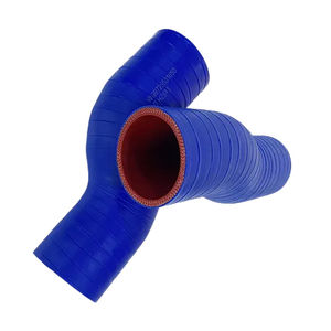 Tuyau en silicone automobile résistant aux hautes températures à coupe personnalisée manchon extérieur bleu intérieur rouge JUYAO modèle 1119123A0-3K660 - Product Image 4