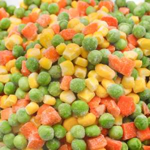 Meistverkaufte IQF Tiefgefrorene Gemüsemischung Halal-Zertifiziert Karottenwürfel Maiskörner Grüne Erbsen Maßgeschneiderte IQF Tiefgefrorene Gemüsemischung - Product Image 1