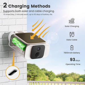 Cámaras de Seguridad Solares para Exteriores, Inalámbricas, con Batería, 4MP, Wifi, para Vigilancia del Hogar, con Detección de Movimiento PIR AI - Product Image 5