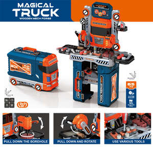 2025 garçons nouveau Portable <span class=keywords><strong>perceuse</strong></span> électrique réparation outil Table <span class=keywords><strong>jouet</strong></span> 2-en-1 outil camion coupe électrique tournevis outil Table <span class=keywords><strong>jouet</strong></span> - Product Image 2