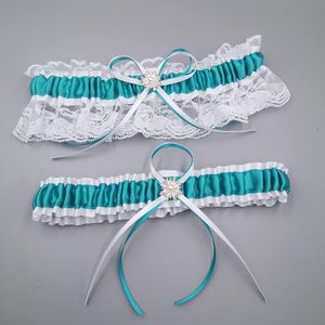 Lowosaiwor <span class=keywords><strong>Ensemble</strong></span> de jarretelles de mariée en satin, taille unique (15-23 pouces), pour femme, lavage à la main uniquement - Product Image 6