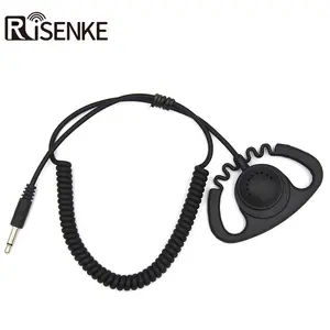 RISENKE RE1 3.5mm D לולאה להקשיב רק שתי דרך רדיו אפרכסת עבור מדריך טיולים