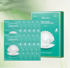 เจเอ็ม โซลูชั่น มารีน ลูมินัส เพิร์ล ดีฟ มอยส์เจอร์ มาส์ก ชีท 10 แผ่น มาส์กบำรุงผิวหน้าให้เปล่งประกาย - Product Image 3