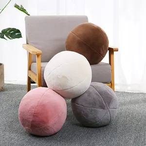 Роскошный круглый декоративный мяч из искусственного меха 30*30 см, диванная подушка, мяч из кроличьего меха, наволочка для стула, для кровати