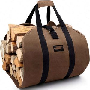 Free sample 2023 Factory Hot Sale New Fire Wood <b>Holder</b> <b>Log</b> Tote Bag for Fireplaces and Wood Stoves bag Firewood Carrier - Product Image 5