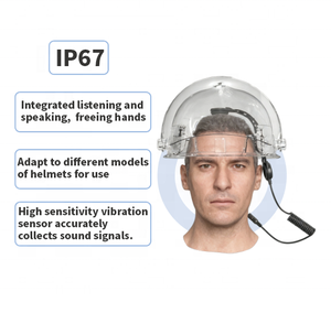 Cuffie di Comunicazione a Conduzione Ossea Integrate per Ascolto e Conversazione, Compatibili con Vari Caschi, Portatili, Facili da Usare, per Protezione Antincendio - Product Image 4