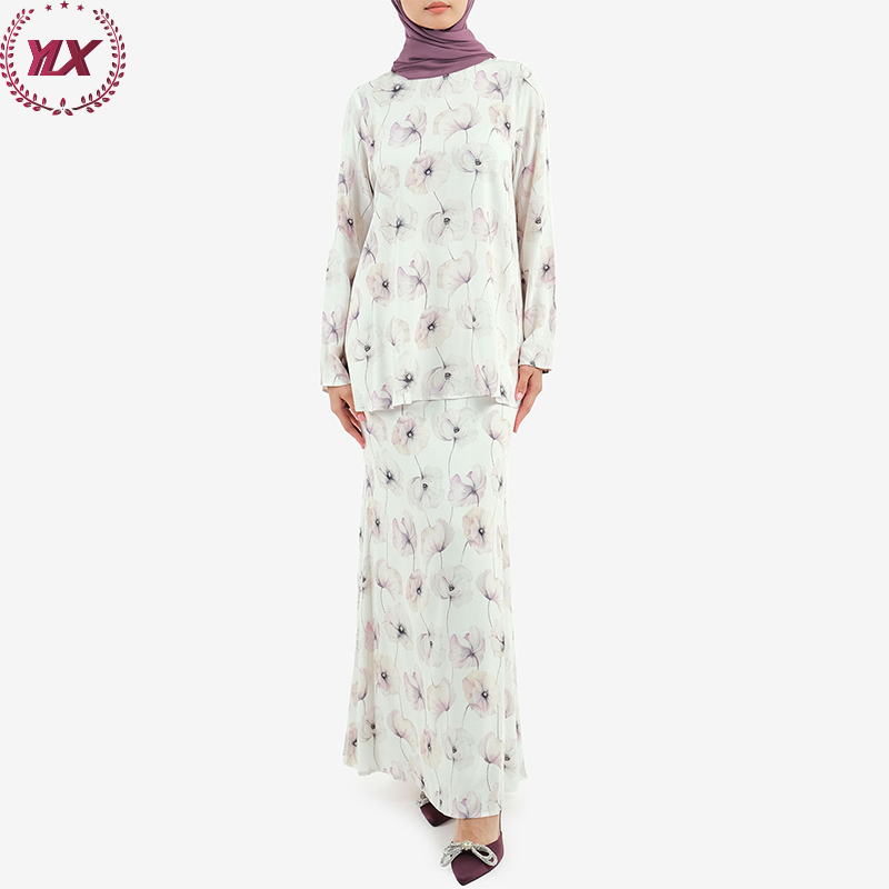 Custom Simple Style Baju Kurung Putih