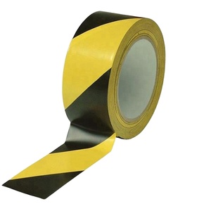 Ruban de marquage au sol en PVC délicat Ginnva, avertissement de danger, noir et jaune - Product Image 1