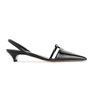 Zapatos de Tacón Bajo para Mujer, con Lazo Pequeño, Tipo Slingback, Punta Puntiaguda, para Oficina, Sandalias de Verano con Correa Trasera - Product Image 6