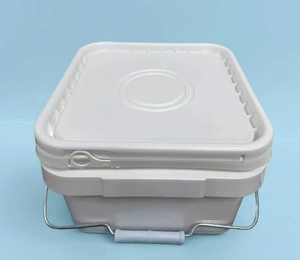 1.7갤런 사각형 뚜껑付き 플라스틱 식품 저장용 고강도 산업용 양동이 용기 - Product Image 6