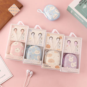 หูฟังแบบมีสาย 3.5 มม. ลายการ์ตูนน่ารัก รับผลิตแบบ OEM/ODM ชิปเซ็ต JL กันน้ำระดับ <span class=keywords><strong>IPX</strong></span>-3 วัสดุ ABS/TPE หูฟังสเตอริโอ - Product Image 2