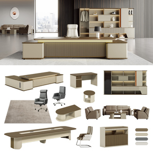 Luxury Modern L-Shaped Executive <strong>Desk</strong> <strong>Extendable</strong> Wooden Office Furniture Table Set for Office Building Wooden Office <strong>Desks</strong> - Product Image 3