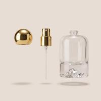 Offre Spéciale – Flacon de Parfum Cylindrique en Verre 30ml 50ml 100ml avec Bouchon Acrylique, Base Épaisse, Rechargeable, Vide, avec Carton