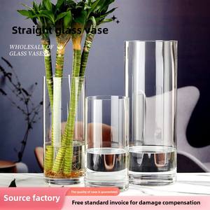 Florero de <span class=keywords><strong>cristal</strong></span> transparente moderno, florero decorativo elegante para arreglos florales contemporáneos y Decoración elegante para el hogar - Product Image 5