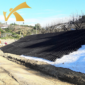 <span class=keywords><strong>HDPE</strong></span> geocell hệ thống cho dốc bảo vệ trong xây dựng đường ngoài trời giữ chân tường ứng dụng Sản xuất tại Trung Quốc - Product Image 6