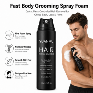 Spray Depilatorio Indolore per <span class=keywords><strong>Uomo</strong></span>, Senza Rasatura, per Petto, Schiena, Gambe, Braccia, <span class=keywords><strong>Inguine</strong></span>, Crema Depilatoria Rapida per il Corpo - Product Image 2