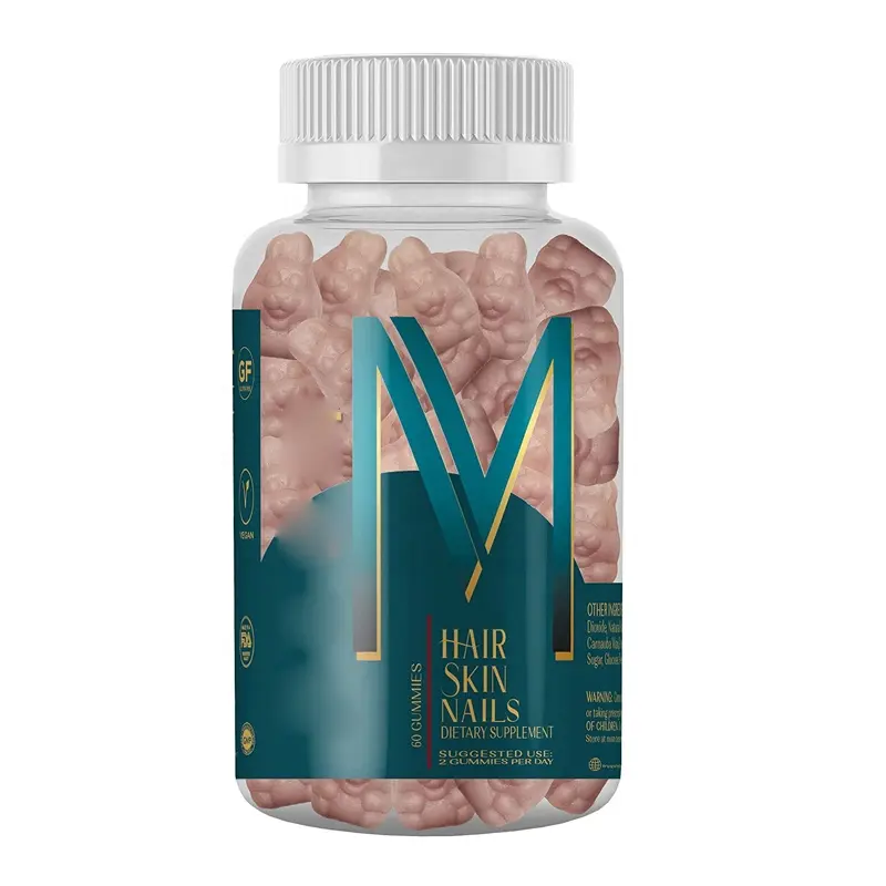 Hair Skin and Nails Gummies Vegan biotin Vitamins for Women & Men Supports Healthy Hair & Faster Hair Growth