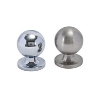 Fabricant tiroir rond trou unique poignée en alliage de zinc bouton quincaillerie accessoires meubles armoire boutons en Nickel brossé poignée
