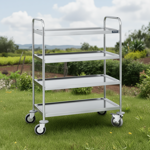 Carrello di Servizio Inox a 4 Ripiani 900X500 Mm F0260407 Utility Rack - Product Image 3