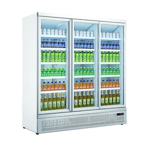 MUXUE 3 Tür Glastüren Display Kühlschrank Gewerblicher Kühlschrank für Getränke Getränke kühler Großhandel für den europäischen Markt