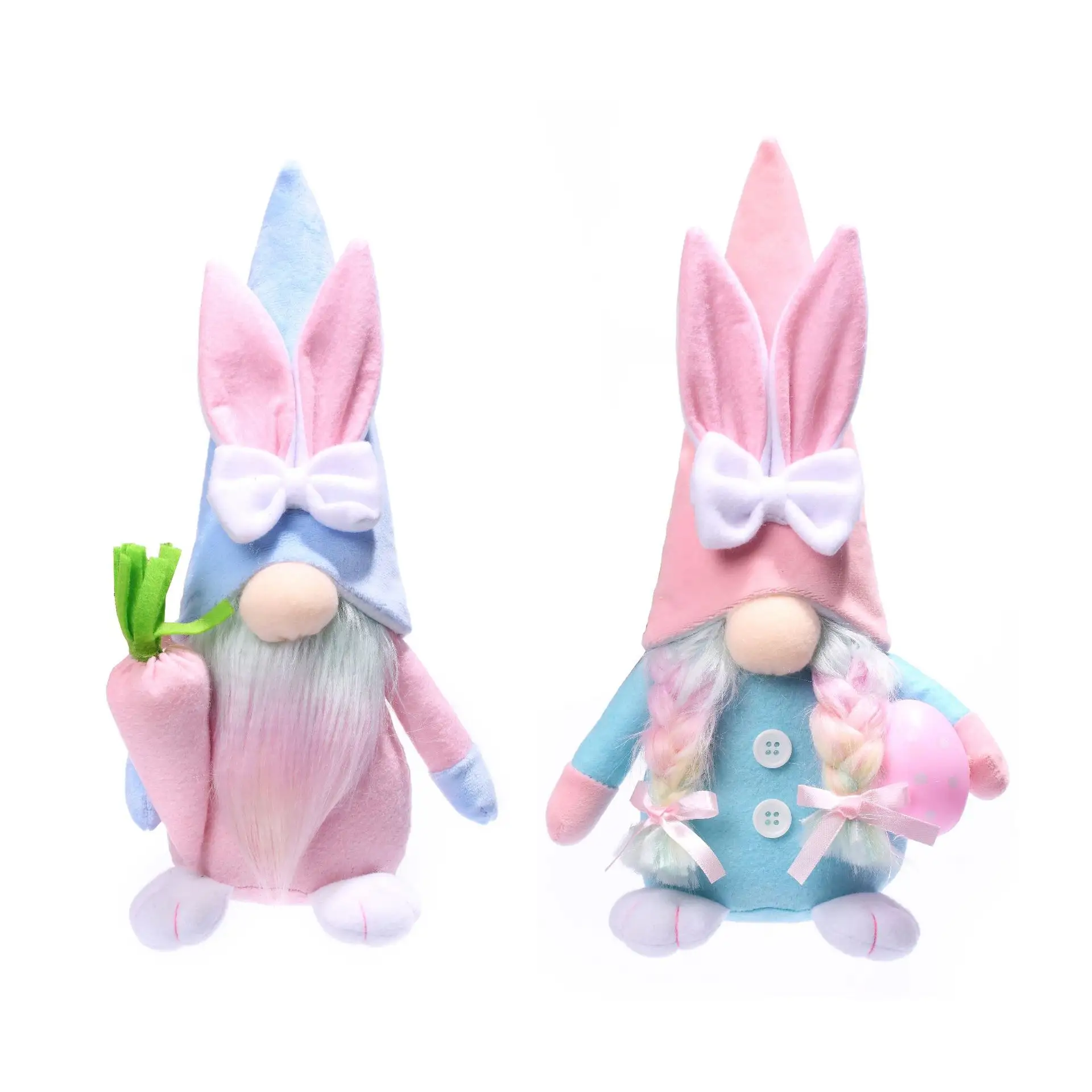Nx 환영 봄 2024 부활절 장식 부활절 토끼 인형 봉제 장난감 아이들을위한 귀여운 모양의 아기 인형 봉제 인형