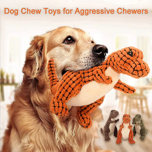 Interactive Movement Pet Toys Eco-Friendly Cartoon Dinosaur Plush Toy Doll Plush Dinosaur Plush Dog <b>Squeaky</b> Toy - Product Image 2