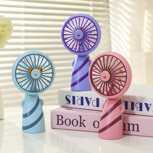 Creative <b>Mini</b> <b>Desk</b> Fan With Rechargeable Battery 2W DC Motor Handheld Portable For Indoor Use - Product Image 1