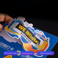 Autocollant adhésif personnalisé de logo personnalisé autocollants découpés en lettres de vinyle PVC pour la promotion