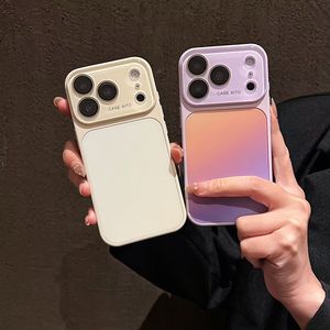 Coque de luxe dégradée pour iPhone 17 16 15 14 Pro Max avec protection d'objectif en verre intégrée, antichoc, dos <span class=keywords><strong>mat</strong></span> coloré - Product Image 6