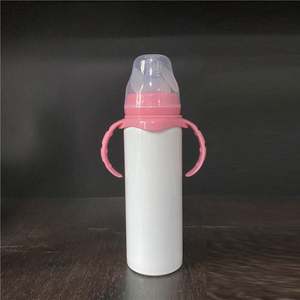 Biberón de Acero Inoxidable de Doble Pared de 8oz para Bebés y Niños Pequeños, Blanco, para Sublimación DIY, Venta al por Mayor desde Almacén de EE. UU. - Product Image 5