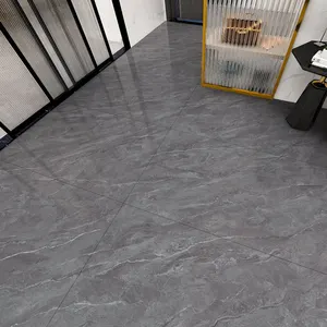 Nuovo arrivo 750x1500mm grigio lastra di marmo lucido grandi dimensioni piastrelle per pavimento in porcellana antiscivolo pavimento in ceramica Design camera da letto